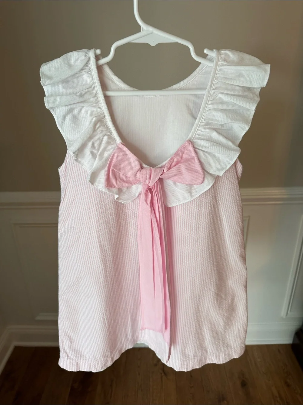 The Oaks Apparel Co. seersucker ruffle